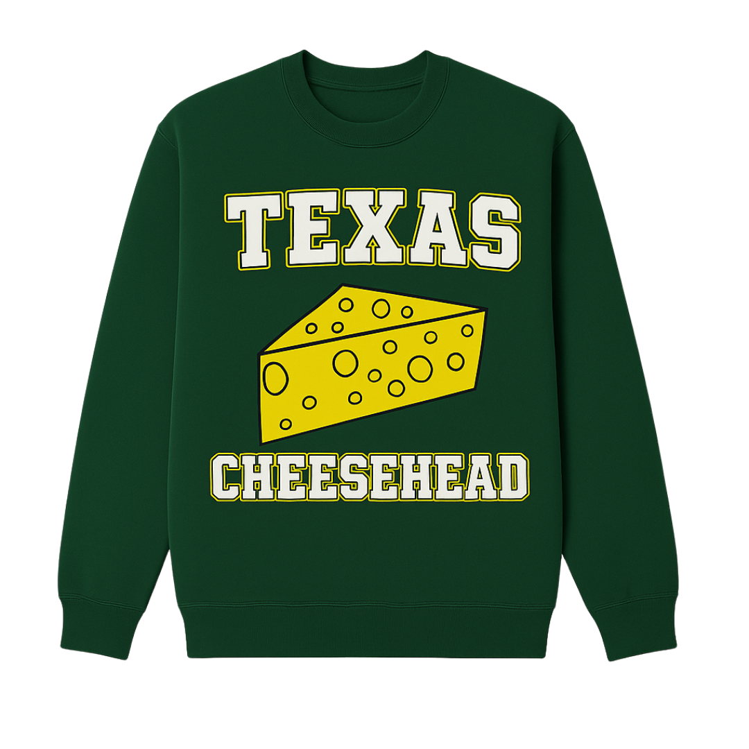 TEXAS CHEESEHEAD Crewneck Sweatshirt – The Texas Cheesehead